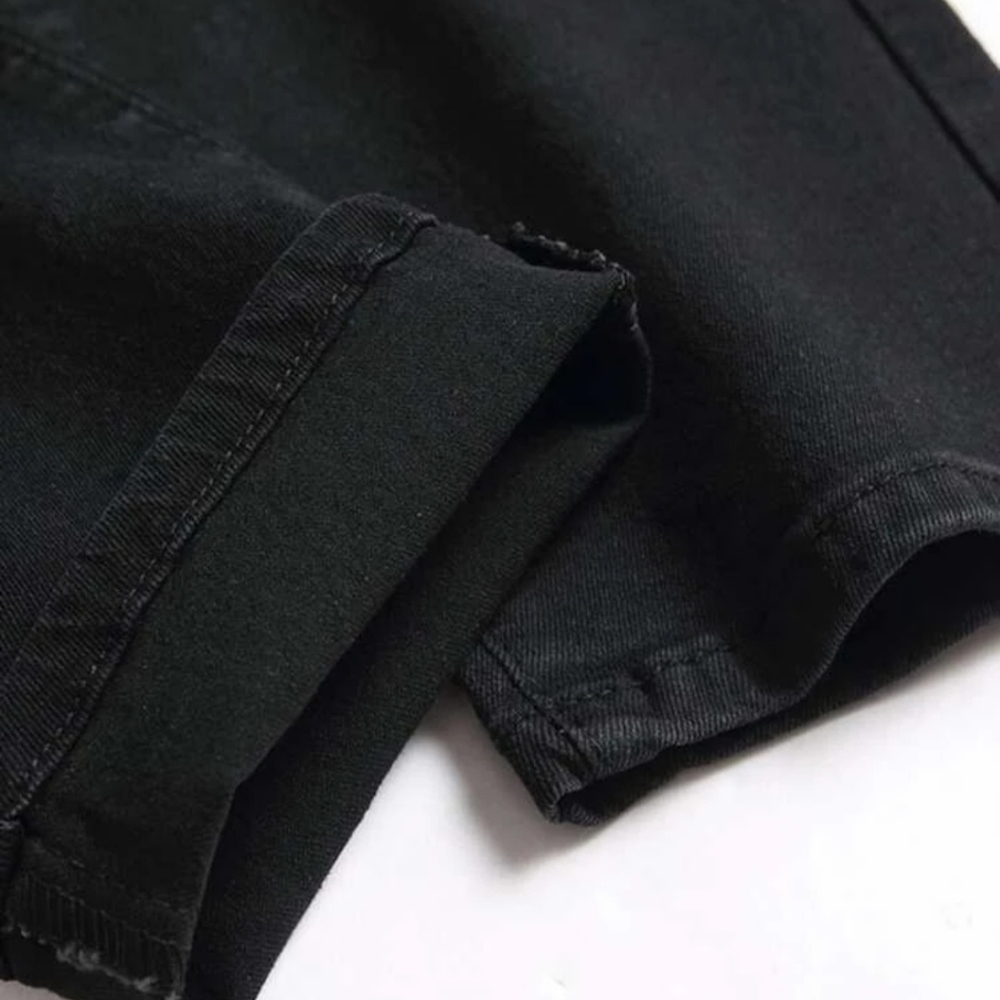 Guys Ripped Zip Fly Jeans - Picture 5 of 10